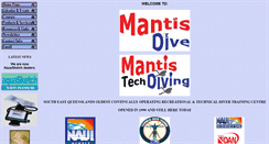 Desktop Screenshot of mantisdive.com.au